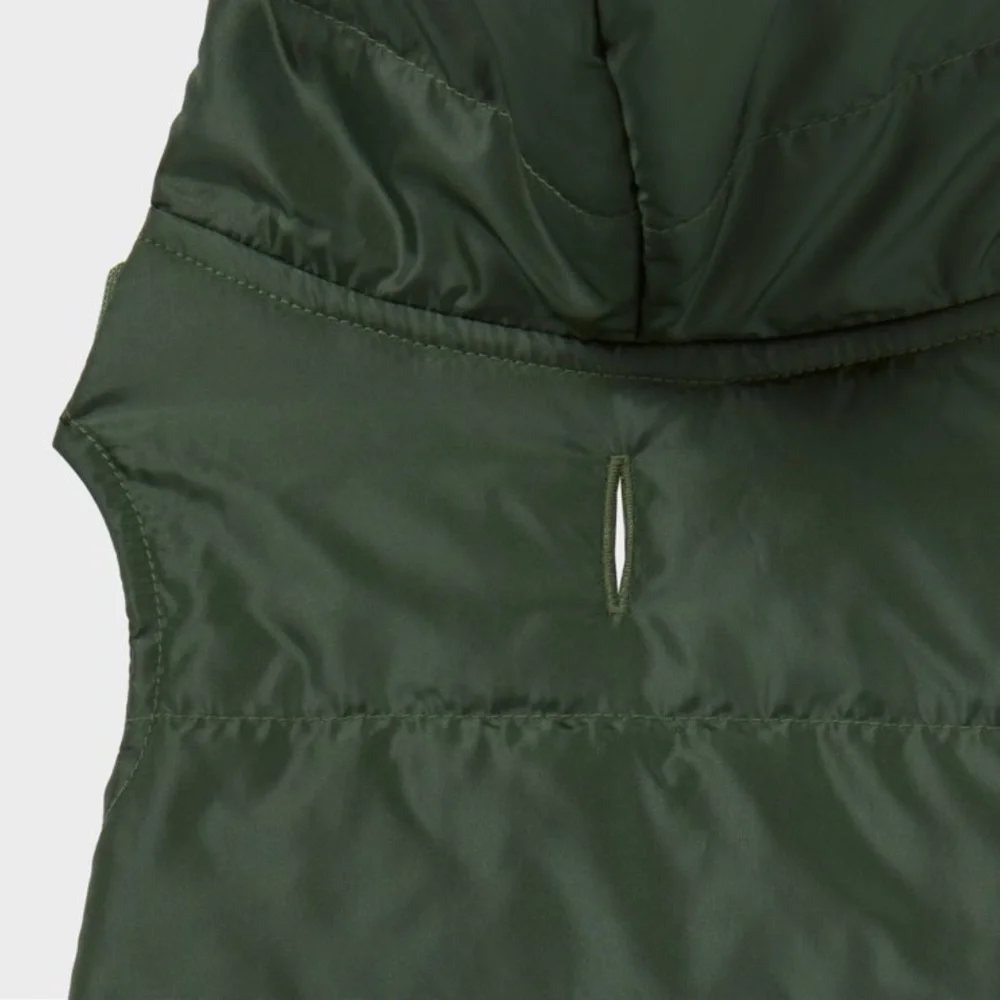 Target Classic Dog Puffer Vest Size Small Wondershop Dark Green Jacket like new